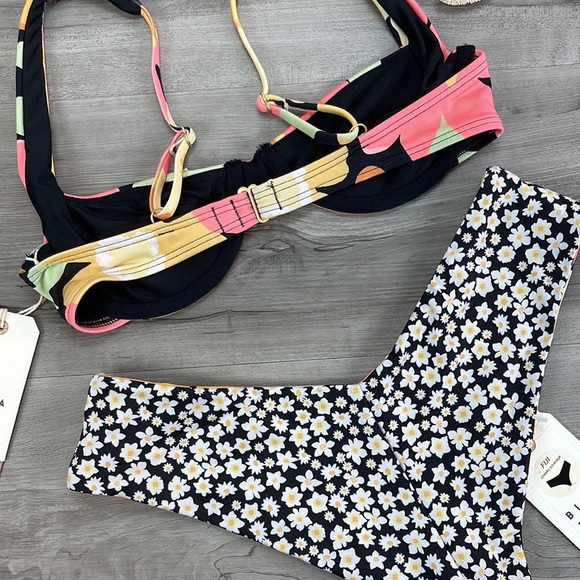 🔆BILLABONG🔆 PRETTY DAZE UNDERWIRE PRETTY DAZE FIJI BIKINI SET - Picture 16 of 16